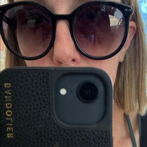 Isabel Marant Black Round Sunglasses